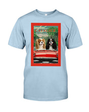 Load image into Gallery viewer, Cavalier Happy Holiday Gift For Dog Lovers Guys Tee