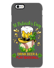 Load image into Gallery viewer, Baseball Drink Beer Day St Patrick's Day Gift For Baseball Lovers Phone case