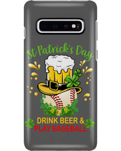 Load image into Gallery viewer, Baseball Drink Beer Day St Patrick's Day Gift For Baseball Lovers Phone case