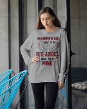 Load image into Gallery viewer, Grandpa's Girl I Used To Be His Angel Gift For Men Unisex Long Sleeve