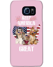 Load image into Gallery viewer, Keep America Great Yorkshire Terrier Gift For Dog Lovers Phone case