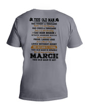Load image into Gallery viewer, March Old Man Has Fought A Thousand Battles Trending For Birthday Gift Guys V-Neck