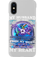 Load image into Gallery viewer, Hummingbird My Husband My Guardian Angel Gift For Angel Husband Phone case
