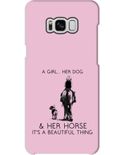 Load image into Gallery viewer, A Girl Her Dog Her Horse It's A Beautiful Thing Phone case
