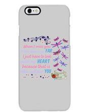 Load image into Gallery viewer, Butterflies When I Miss You I Just Have To Look Inside My Heart Gift For Lover Phone case