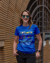 Load image into Gallery viewer, I Am A Librarian Not A Magician Custom Design Gifts Ladies Tee