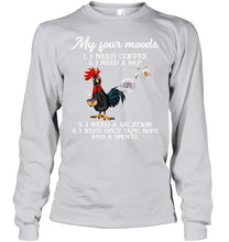 Load image into Gallery viewer, I Need Coffee A Nap A Vacation Duct Tape Hope And A Showel Unisex Long Sleeve