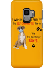 Load image into Gallery viewer, A Woman Can't Survive On Self-quarantine Alone Also Needs Boxer Phone case