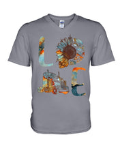 Load image into Gallery viewer, Love Trucker Simple Unique Custom Design For Personalized Job Gift Guys V-Neck