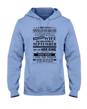 Load image into Gallery viewer, Gift For Husband I'm The Property Of A Freaking Awesome Wife Who Was Born In September Hoodie