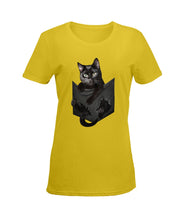 Load image into Gallery viewer, Cat In Your Front Pocket Perfect Gift For Friends Who Loves Cat Ladies Tee