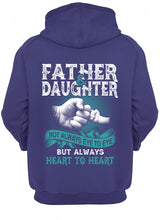 Load image into Gallery viewer, Father And Daughter Always Heart To Heart Gift For Dad Hoodie