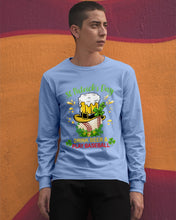 Load image into Gallery viewer, Baseball Drink Beer Day St Patrick's Day Gift For Baseball Lovers Unisex Long Sleeve