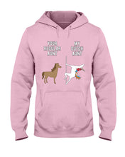 Load image into Gallery viewer, Funny Unicorn Difference Between Your Regular Aunt And My Dutch Aunt Hoodie