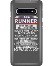 Load image into Gallery viewer, I Am A Runner I Run Because I Really Like Food Custom Design Phone case