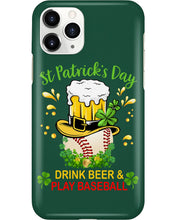 Load image into Gallery viewer, Baseball Drink Beer Day St Patrick's Day Gift For Baseball Lovers Phone case