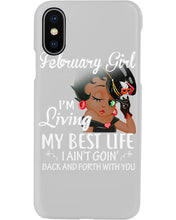 Load image into Gallery viewer, Betty Boop February Girl Living My Best Life Birthday Meaningful Gift Phone case