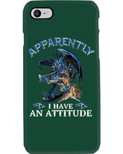 Load image into Gallery viewer, Apparently I Have An Attitude Blue Dragon Phone case