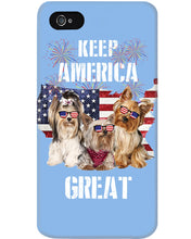 Load image into Gallery viewer, Keep America Great Yorkshire Terrier Gift For Dog Lovers Phone case