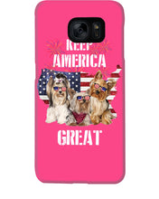 Load image into Gallery viewer, Keep America Great Yorkshire Terrier Gift For Dog Lovers Phone case