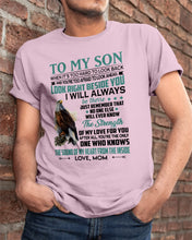 Load image into Gallery viewer, Look Right Beside You Eagle Mom Gift For Son Guys Tee