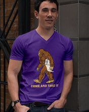 Load image into Gallery viewer, Bigfoot Come And Take It Simple Custom Design Guys V-Neck