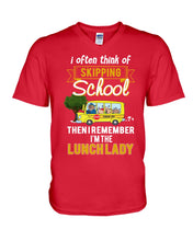 Load image into Gallery viewer, I Often Think Of Skipping School Gift For Kids Guys V-Neck