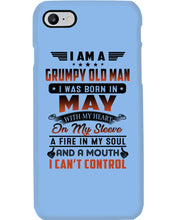 Load image into Gallery viewer, I'm A Grumpy Old Man I Was Born In May With My Heart Phone case