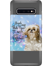 Load image into Gallery viewer, Angels And Shih Tzu Are Not Different Gift For Dog Lovers Phone case