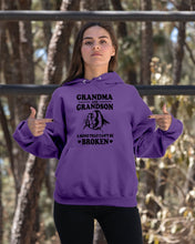Load image into Gallery viewer, Grandma And Grandson A Bond That Can't Be Broken Custom Design Hoodie