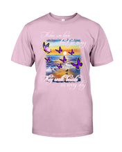 Load image into Gallery viewer, Butterfly Sunset On Beach Those We Love Don't Go Away Gift For Lover Guys Tee