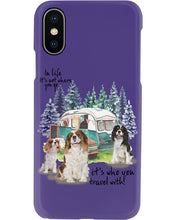 Load image into Gallery viewer, Cavalier King It's Who You Travel With Gift For Dog Lovers Phone case