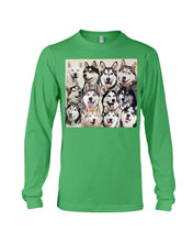 Load image into Gallery viewer, Many Love Husky Siberian On Phone Case Gift For Husky Lovers Unisex Long Sleeve