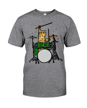 Load image into Gallery viewer, Cat Play Drum Funny Gift For Cat Lovers Guys Tee