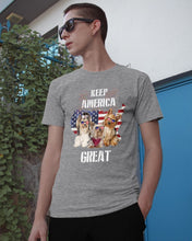 Load image into Gallery viewer, Keep America Great Yorkshire Terrier Gift For Dog Lovers Guys Tee