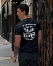 Load image into Gallery viewer, Je Suis Né El En Jarvier Enfer Le Diable N Aime Pas Birthday Gift Guys V-Neck