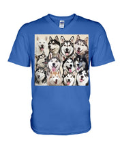 Load image into Gallery viewer, Many Love Husky Siberian On Phone Case Gift For Husky Lovers Guys V-Neck