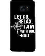 Load image into Gallery viewer, Let You Relax I Am With You Gray Background Phone case