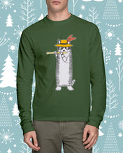 Load image into Gallery viewer, Cat Plays Flute Special Custom Design For Music Lovers Unisex Long Sleeve