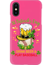 Load image into Gallery viewer, Baseball Drink Beer Day St Patrick's Day Gift For Baseball Lovers Phone case