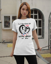 Load image into Gallery viewer, I'm A Nova Scotia Girl Loves Boots Horse And Wine For Personalized Nation Gift Guys Tee