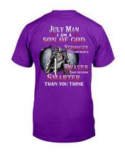 Load image into Gallery viewer, July Man Son Of God Birthday Meaningful Gift For Men Guys Tee