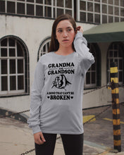 Load image into Gallery viewer, Grandma And Grandson A Bond That Can't Be Broken Custom Design Unisex Long Sleeve