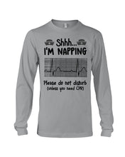 Load image into Gallery viewer, Cute Coffee Cup Shh I’m Napping Please Do Not Disturb Gift For Nurse Unisex Long Sleeve