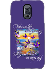 Load image into Gallery viewer, Butterfly Sunset On Beach Those We Love Don't Go Away Gift For Lover Phone case