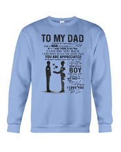 Load image into Gallery viewer, Giving For Dad Let You Know You're Appreciated Custom Design Sweatshirt