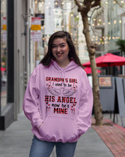 Load image into Gallery viewer, Grandpa's Girl I Used To Be His Angel Gift For Men Hoodie