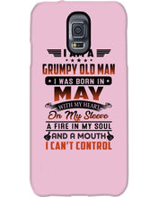 Load image into Gallery viewer, I'm A Grumpy Old Man I Was Born In May With My Heart Phone case