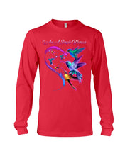 Load image into Gallery viewer, Hummingbirds Heart Shaped I Am A Simple Woman Gift For Mom Unisex Long Sleeve