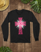 Load image into Gallery viewer, Cross Breast Cancer Awareness Special Custom Design Unisex Long Sleeve
